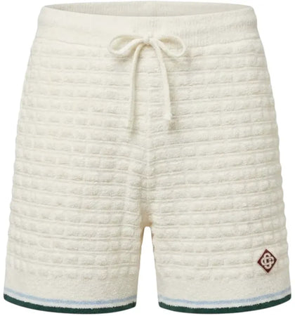 Casablanca Boucle Shorts White - authentic Casablanca apparel