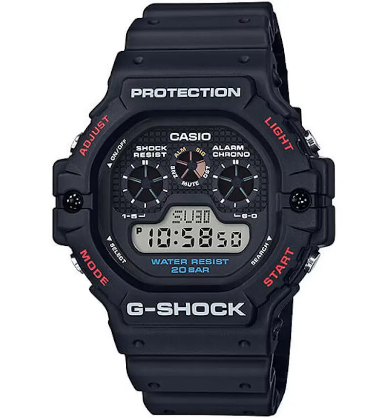 Casio G-Shock DW5900-1 - vue 360