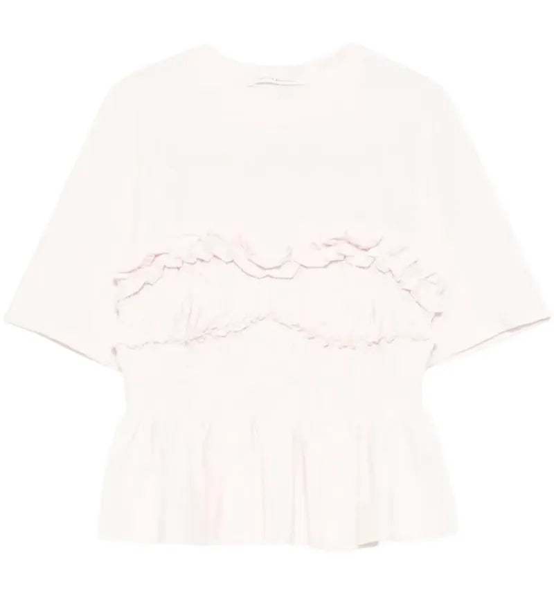 Cecilie Bahnsen Women's Vilde T-shirt Light Pink - vue 360