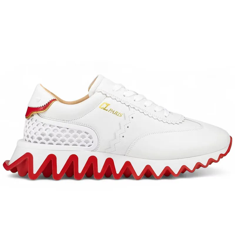 Christian Louboutin Loubishark White Red - vue 360