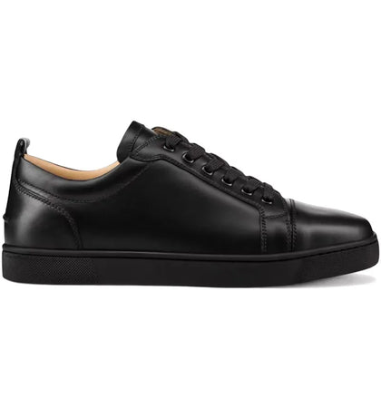 Christian Louboutin Louis Junior Black Calf Leather - authentic Christian Louboutin sneakers