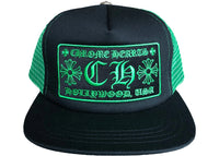 Chrome Hearts CH Hollywood Trucker Hat Schwarz/Grün