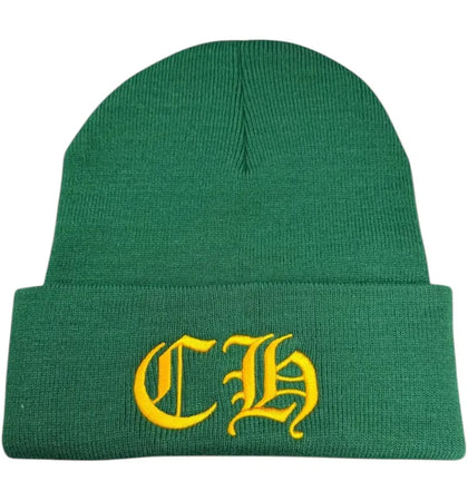 Chrome Hearts CH Logo Beanie Green/Yelllow - authentic Chrome Hearts product