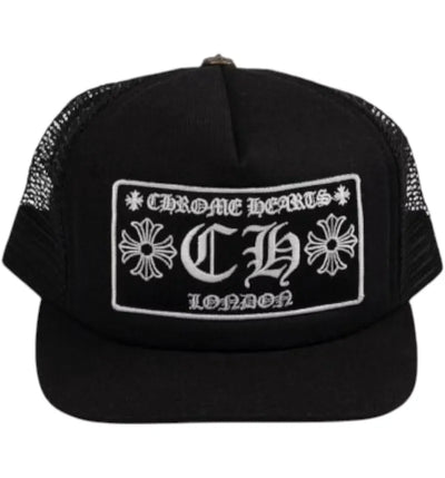 Chrome Hearts CH London Trucker Cap Black/White