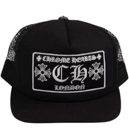 Chrome Hearts CH London Trucker Cap Black/White - authentic Chrome Hearts product