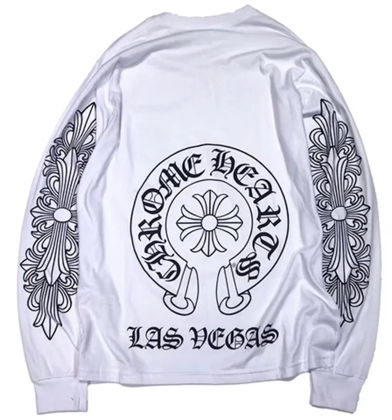 Chrome Hearts Las Vegas Exclusive L/S T-Shirt White - vue 360