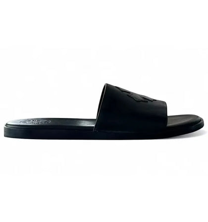 Chrome Hearts Leather Slides Black - authentic Chrome Hearts sneakers