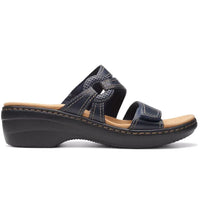 Clarks Merliah Coral Navy Leather (Women's)