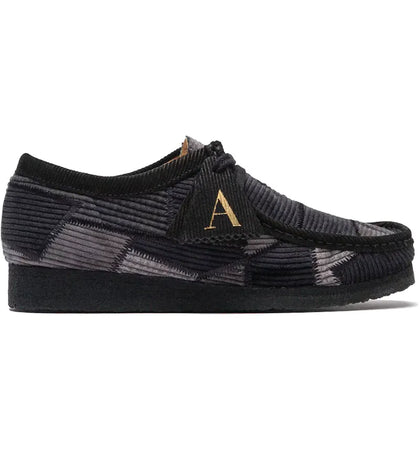 Clarks Originals Wallabee Aleali May Grey Corduroy Patchwork (Women's) - authentic Clarks sneakers