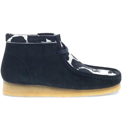 Clarks Originals Wallabee Boot Black Cow Print - authentic Clarks sneakers