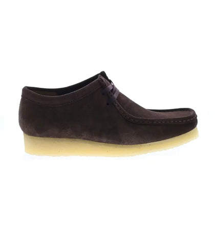 Clarks Originals Wallabee Boot Dark Brown Suede - authentic Clarks sneakers