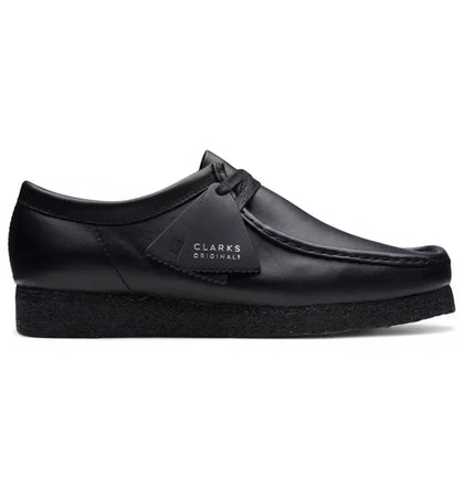Clarks Originals Wallabee Boot Triple Black Leather - authentic Clarks sneakers