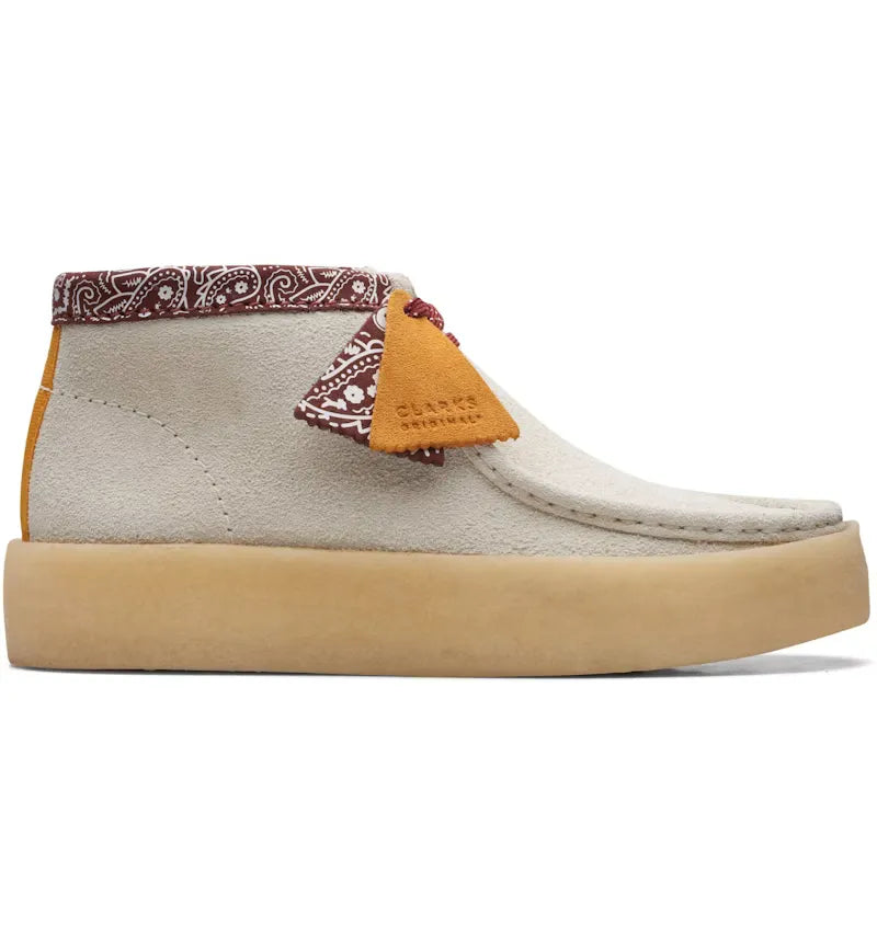 Clarks Originals Wallabee Cup Boot White Interest - vue 360