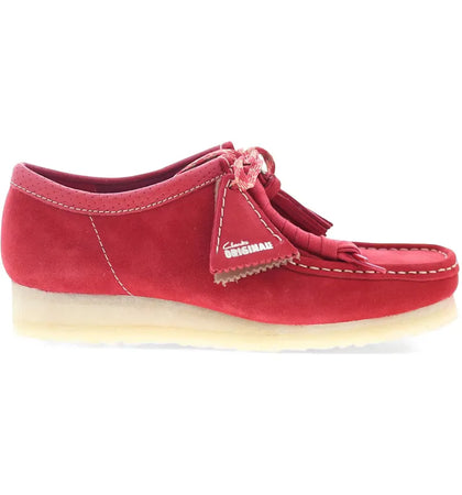 Clarks Originals Wallabee Red Suede - authentic Clarks sneakers