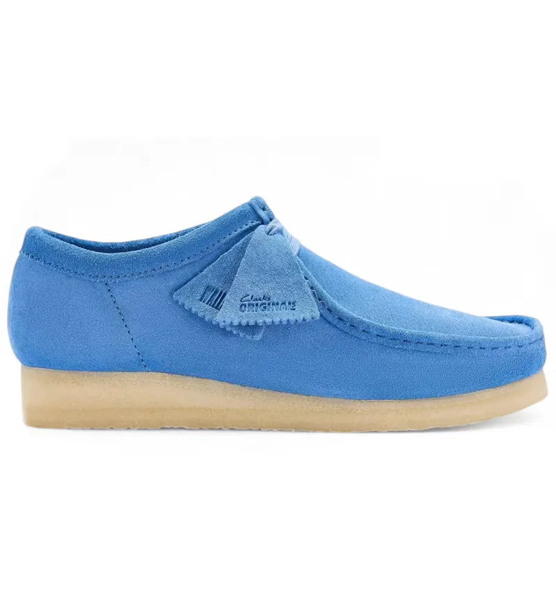 Clarks Originals Wallabee Vibrant Blue Suede - vue 360