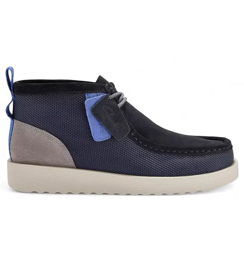 Clarks Wallabee FTR2 Boot Navy Combination - vue 360