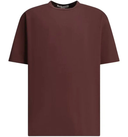 Comme des Garcons Crewneck Reverse Logo T-shirt Bordeaux - authentic Comme des Garcons apparel