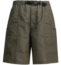 Comme des Garcons Plaid Cargo Shorts Brown