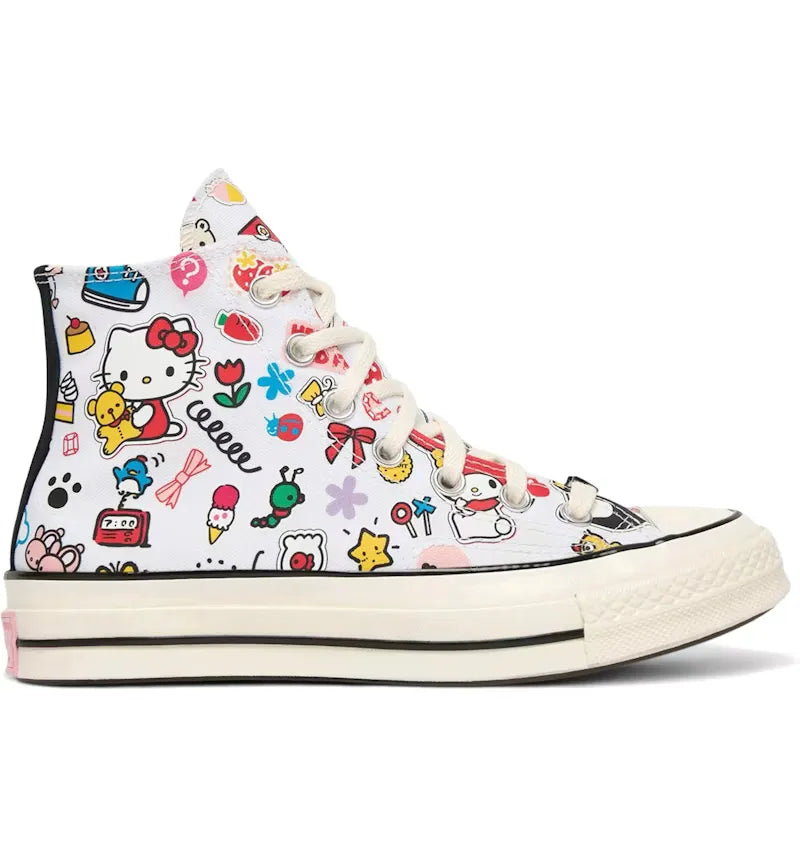 Converse Chuck 70 Hi Hello Kitty Stickers - vue 360