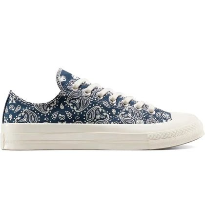 Converse Chuck 70 Low Navy White Paisley (Women's) - authentic Converse sneakers