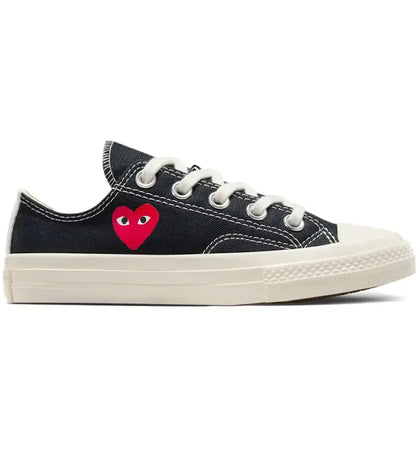Converse Chuck Taylor All Star 70 Ox Comme des Garcons PLAY Single Heart Black (PS) - authentic Converse sneakers