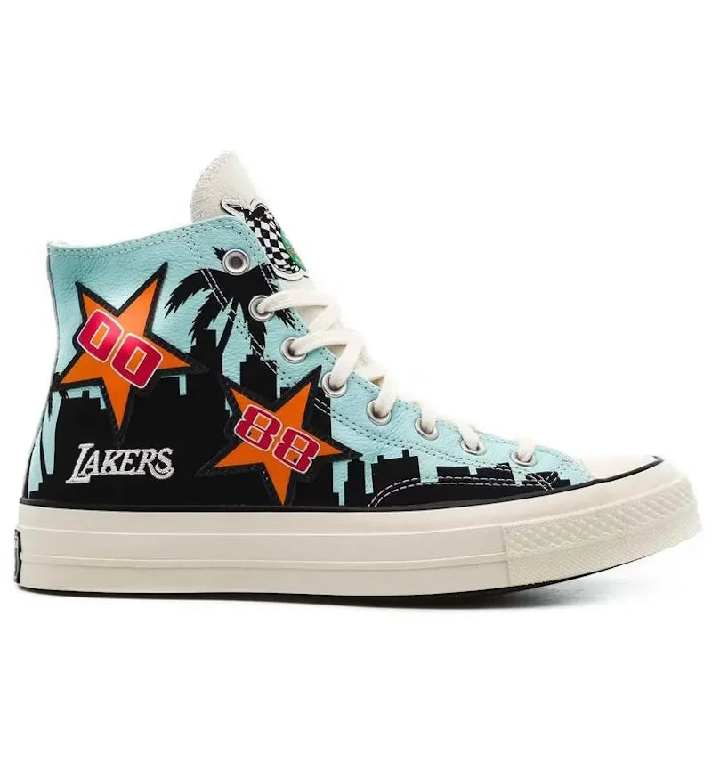 Converse Chuck Taylor All Star 70 Hi Chinatown Market NBA Los Angeles Lakers - vue 360