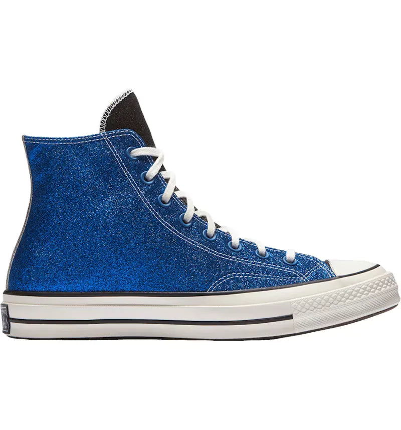 Converse Chuck Taylor All Star 70 Hi JW Anderson Glitter Gutter Blue Green - vue 360