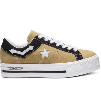 Converse One Star Platform Low MadeMe Brown (Women's) - authentic Converse sneakers