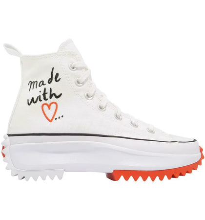 Converse Run Star Hike Hi Made with Love White (Women's) - authentic Converse sneakers