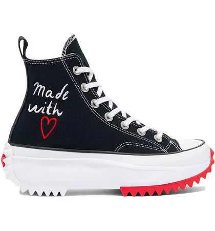 Converse Run Star Hike Hi Valentine's Day Made With Love (2021) - authentic Converse sneakers