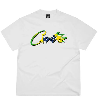 Corteiz Brasil Tee White - authentic Corteiz product