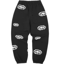 Corteiz x Denim Tears Island Wreath Sweatpant Black