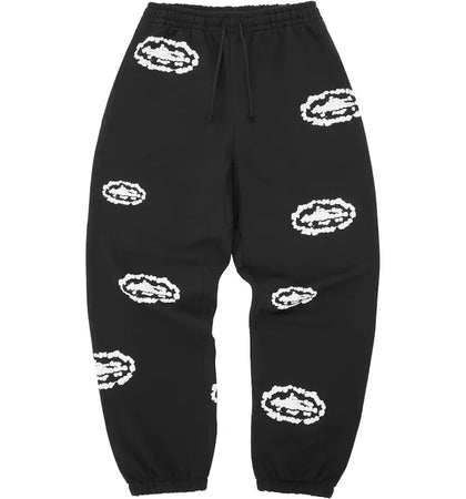 Corteiz x Denim Tears Island Wreath Sweatpant Black - authentic Corteiz product