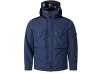Flatt Nylon Mixed Goggle Overshirt Midnight Navy