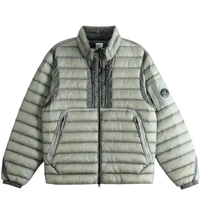 C.P. Company D.D. Shell Lens Down Jacket Flint Grey - vue 360