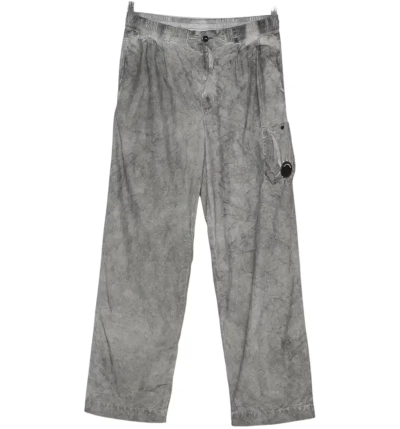 C.P. Company Flatt Nylon Loose Cargo Pant Black - vue 360