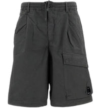 C.P. Company Micro-Reps Boxy Lens Shorts Black