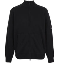 C.P. Company Zip Up Cardigan Black