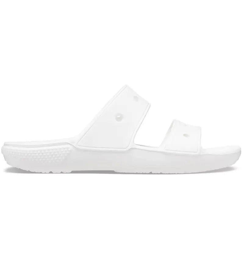 Crocs Classic Double Band Slide Sandals White - vue 360