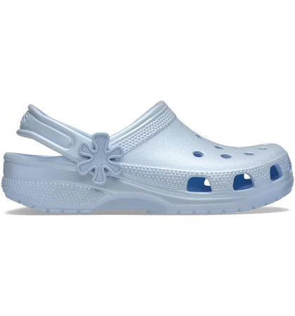 Crocs Classic Pearl Shine Clog Blue Frost (Kids) - authentic Crocs sneakers