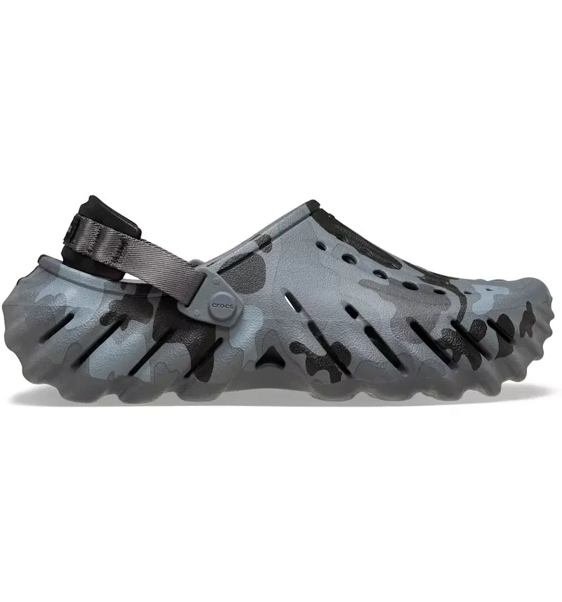 Crocs Echo Clog Charcoal Duck Camo - vue 360