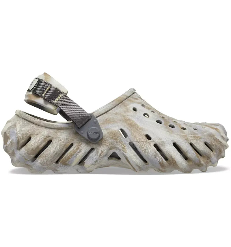Crocs Echo Clog Marbled Bone Multi - vue 360