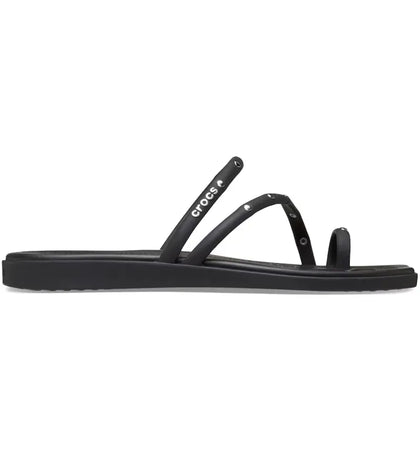 Crocs Miami Toe Loop Studded Sandal Black (Women's) - authentic Crocs sneakers