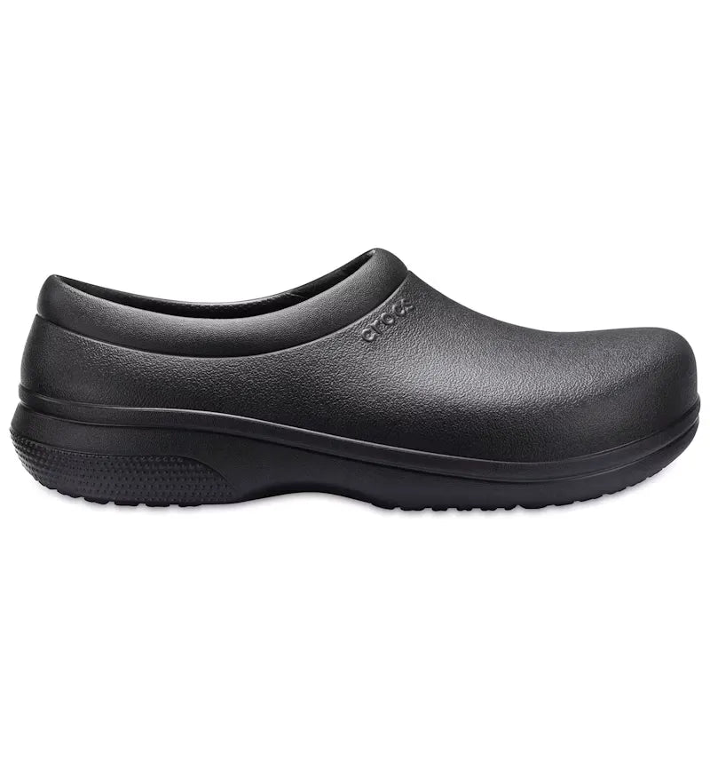 Crocs On The Clock Slip Resistant Work Slip-On Black - vue 360