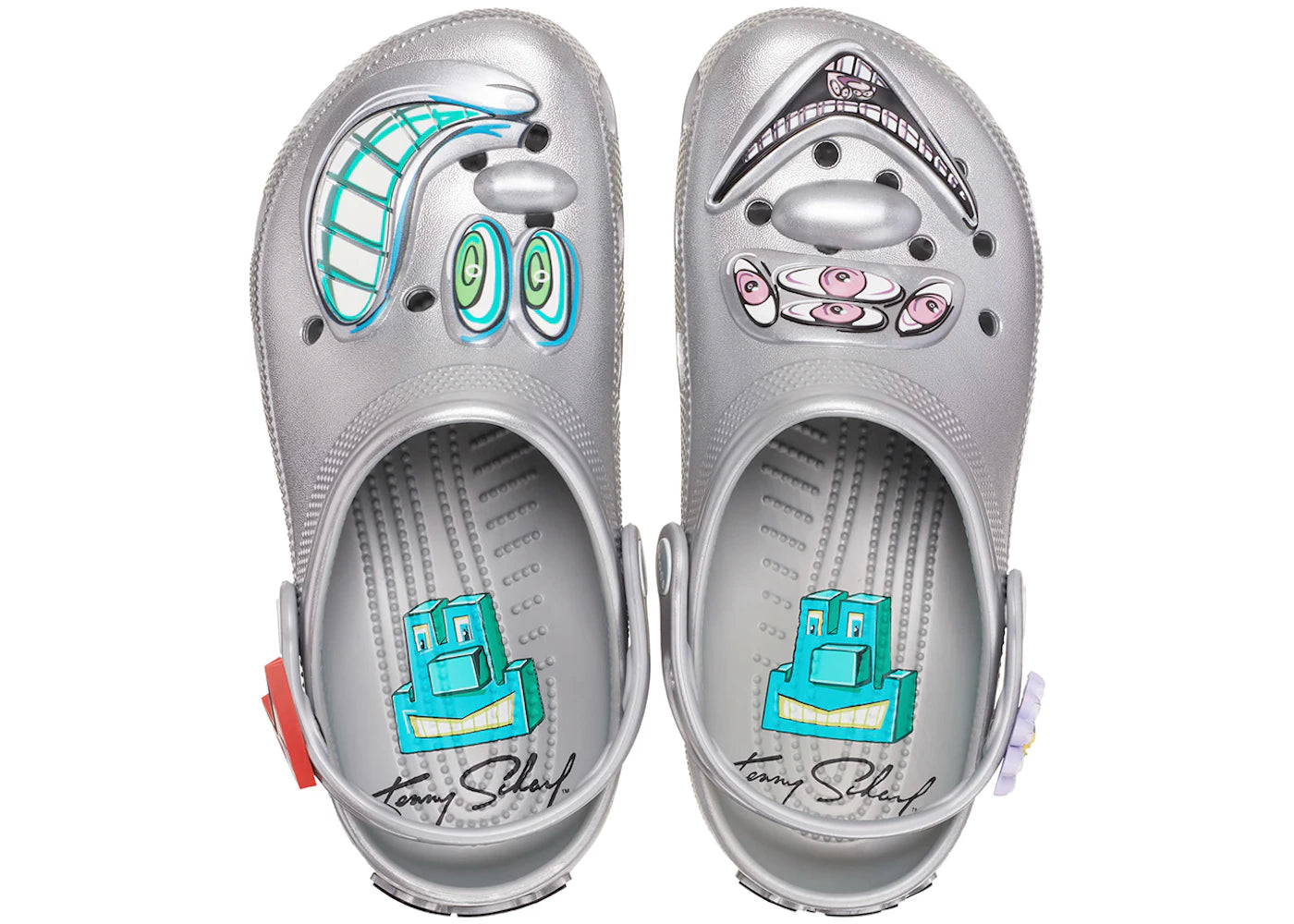 Crocs x Kenny Scharf Classic Clog Silver - vue secondaire B