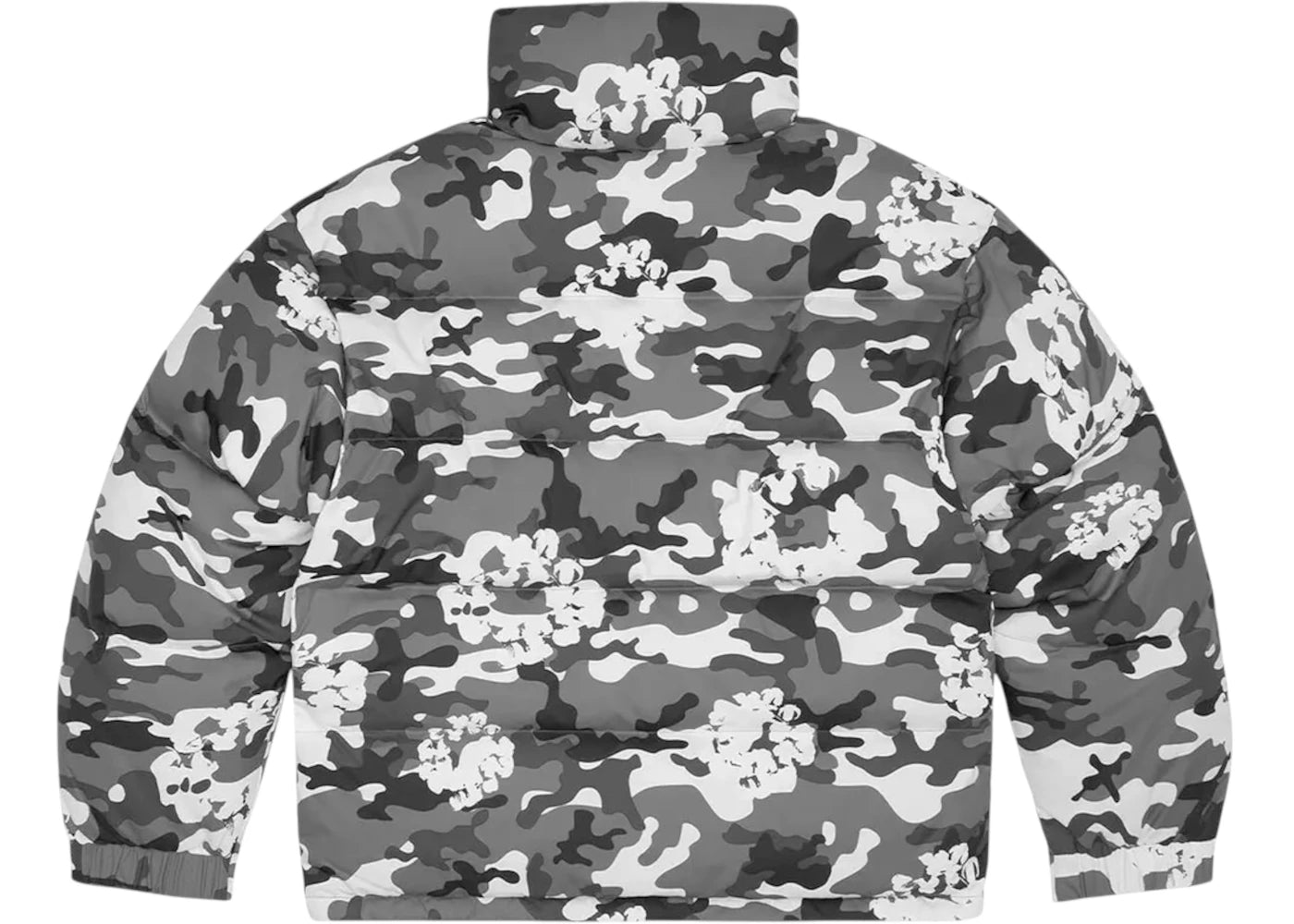 Denim Tears Cotton Wreath Puffer Jacket White Camo - vue secondaire B