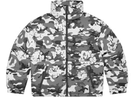 Denim Tears Cotton Wreath Puffer Jacket White Camo