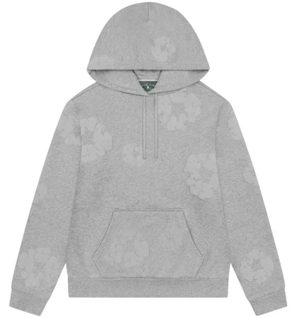 Denim Tears Mono Cotton Wreath Hoodie Grey - authentic Denim Tears apparel