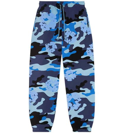 Denim Tears The Cotton Wreath Sweatpant Blue Camo - authentic Denim Tears product