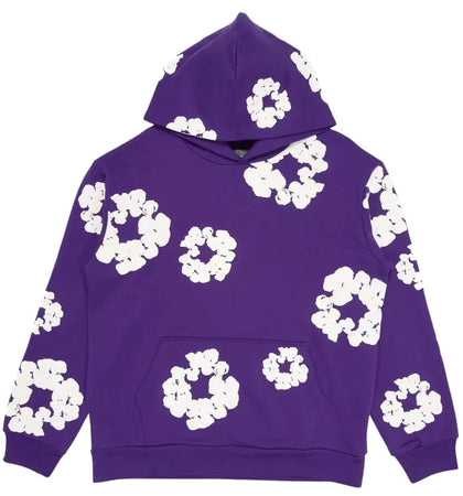 Denim Tears The Cotton Wreath Sweatshirt Purple - authentic Denim Tears apparel